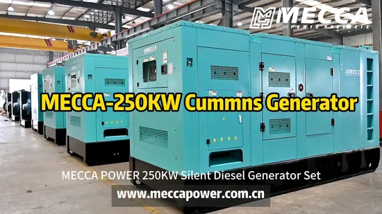 Mecca Power Soundproof Silent Diesel Generator 200kVA 250kVA 300kVA 800kVA 300kw 400kw 500kw Powered by Perkins/Cummins/Volvo/Sdec/Deutz/Doosan Engine